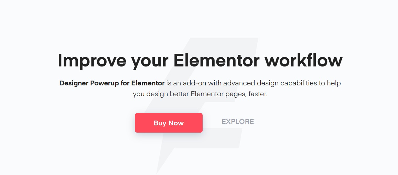 Designer Powerup for Elementor