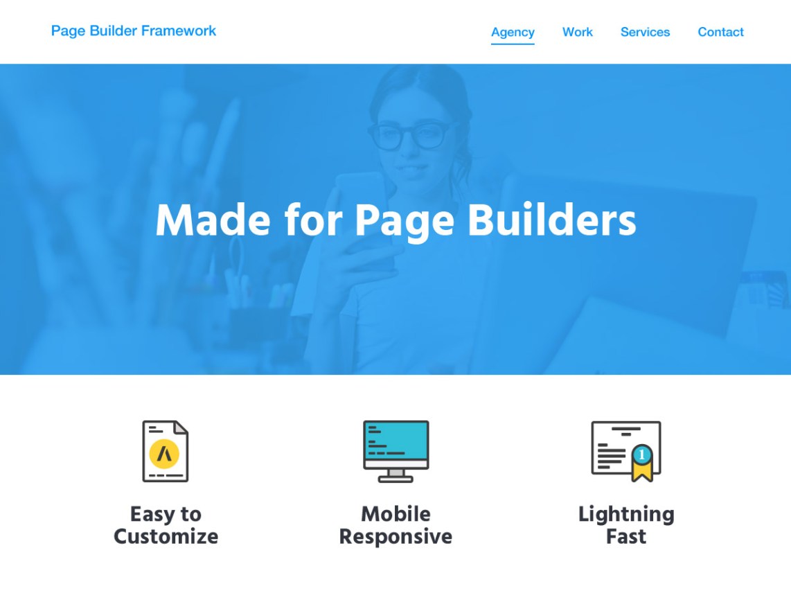 Page Builder Framework WordPress free elementor Themes