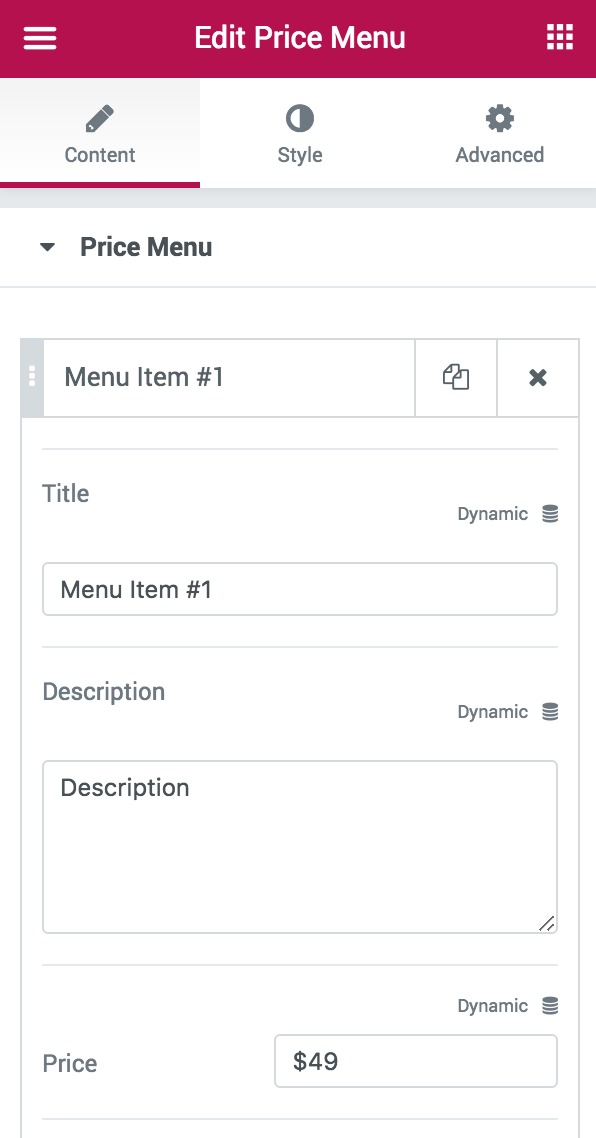 Elementor Dynamic Fields