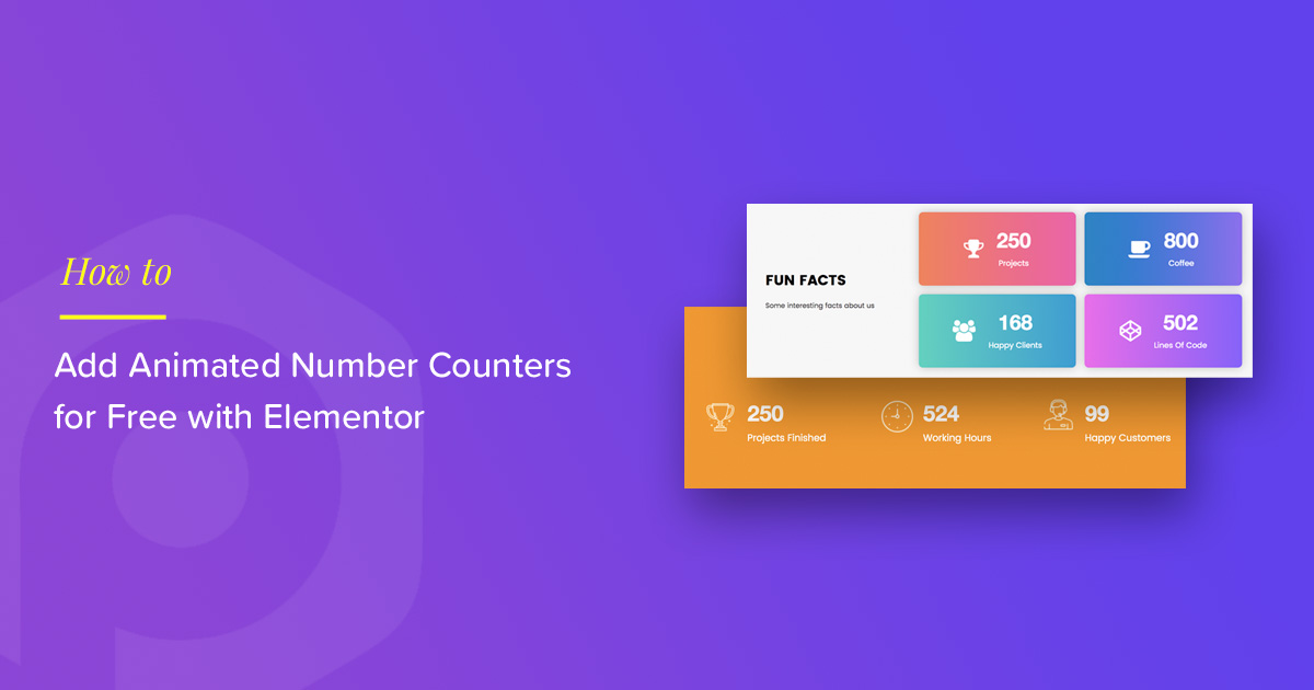 How to] Display Animated Number Counter Widget on your Elementor Site