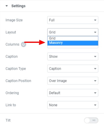 layout options