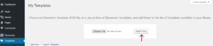 How to Save, Import and Export Templates in Elementor