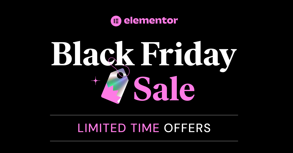 elementor black friday sale
