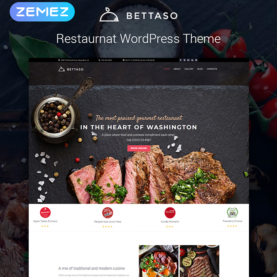 Barbecue Restaurant WordPress Theme