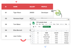 Elementor Table Widget - PowerPack Addons for Elementor