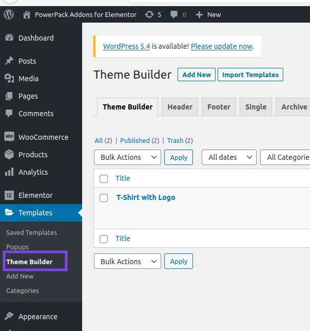 Theme Builder