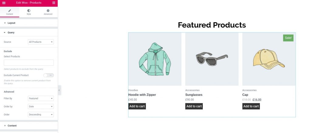 WooCommerce Featured Products