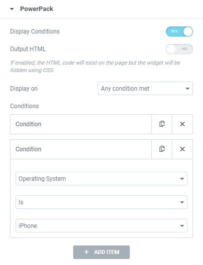 display condition operating system