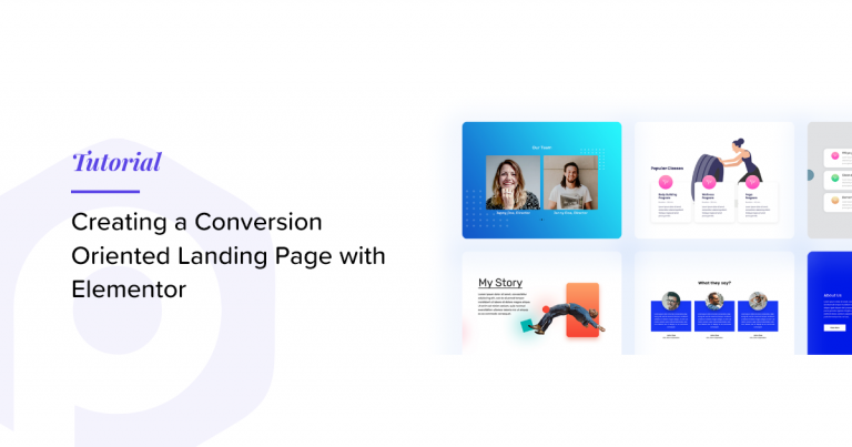 how to create a landing page with elementor