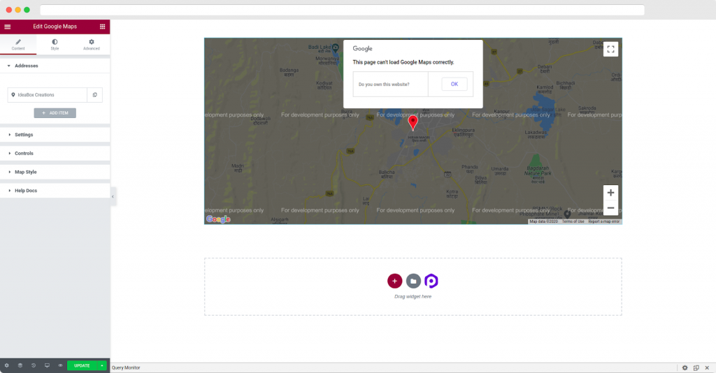 PowerPack’s Google Maps Elementor Widget