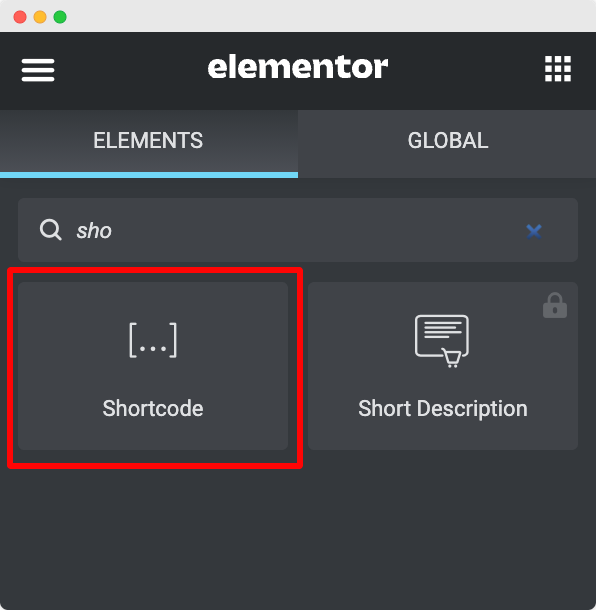 Shortcode Widget