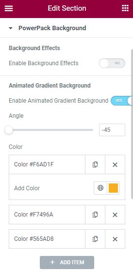 Styling the Animated Gradient Background