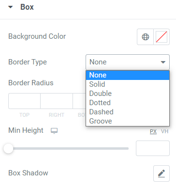 Customize the box of the table of contents