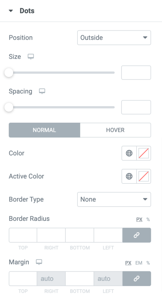 navigational dots