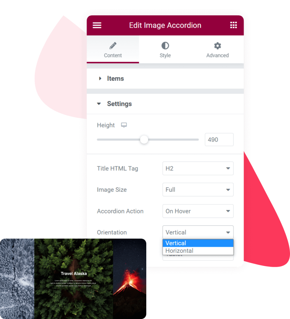 Elementor Image Accordion Widget PowerPack Addons for Elementor