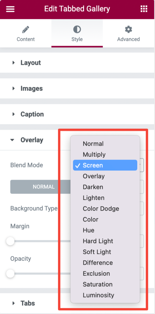 overlay filters