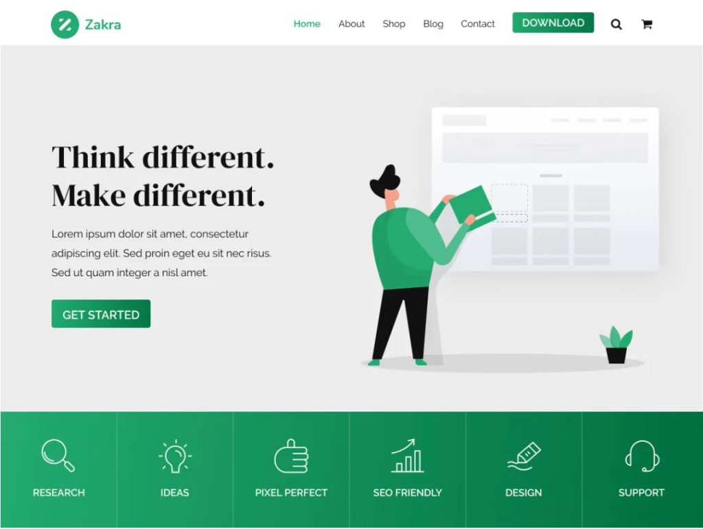 zakra wordpress theme