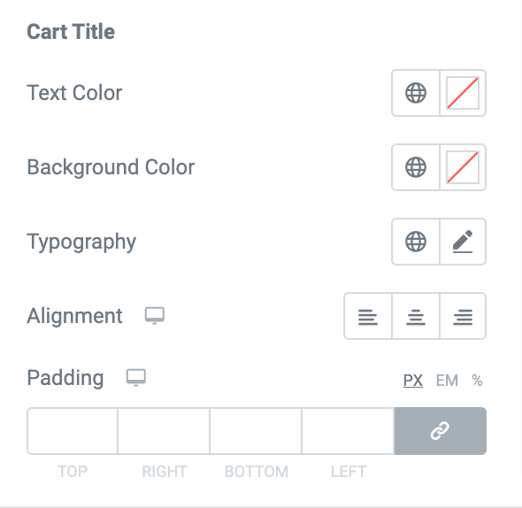 cart title customizations