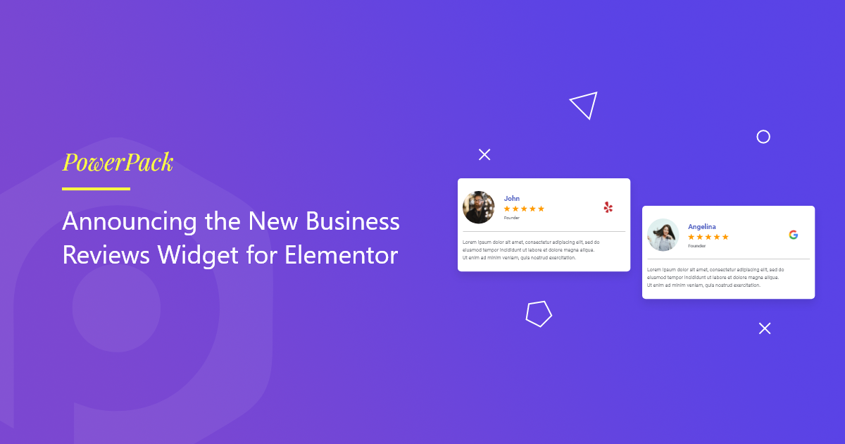 Introducing Business Reviews Widget PowerPack Addons for Elementor