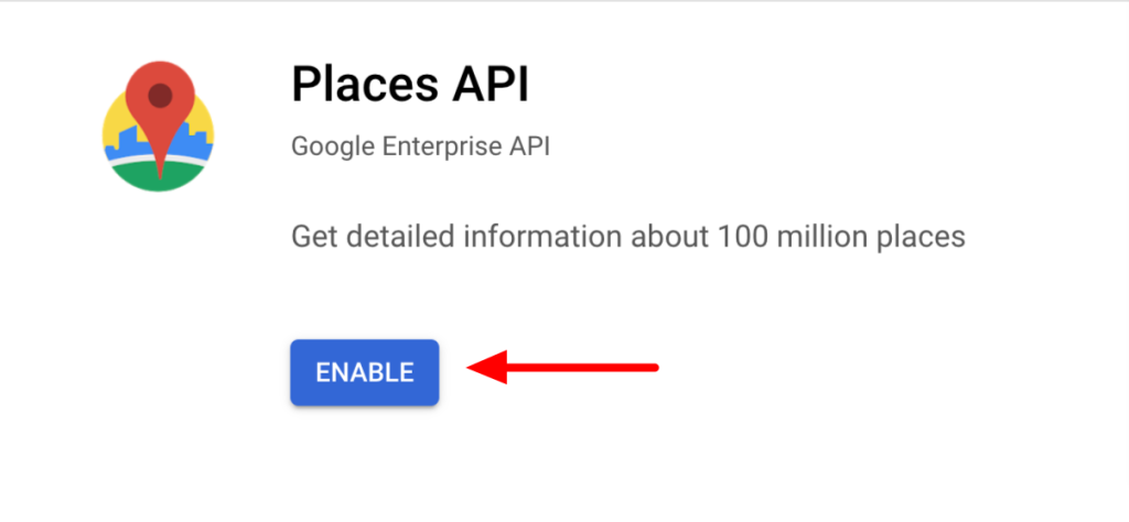 enable places api