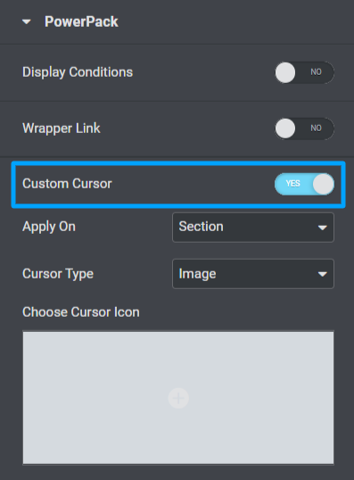 How to Add a Custom Cursor in WordPress With Elementor PowerPack