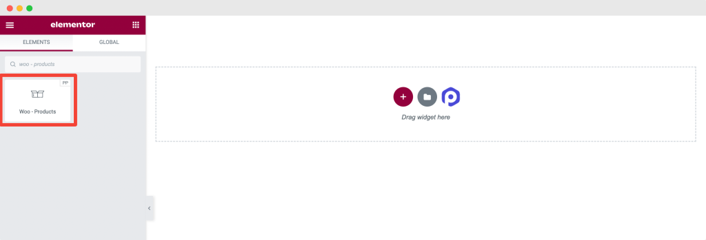 drag and drop woo products widget