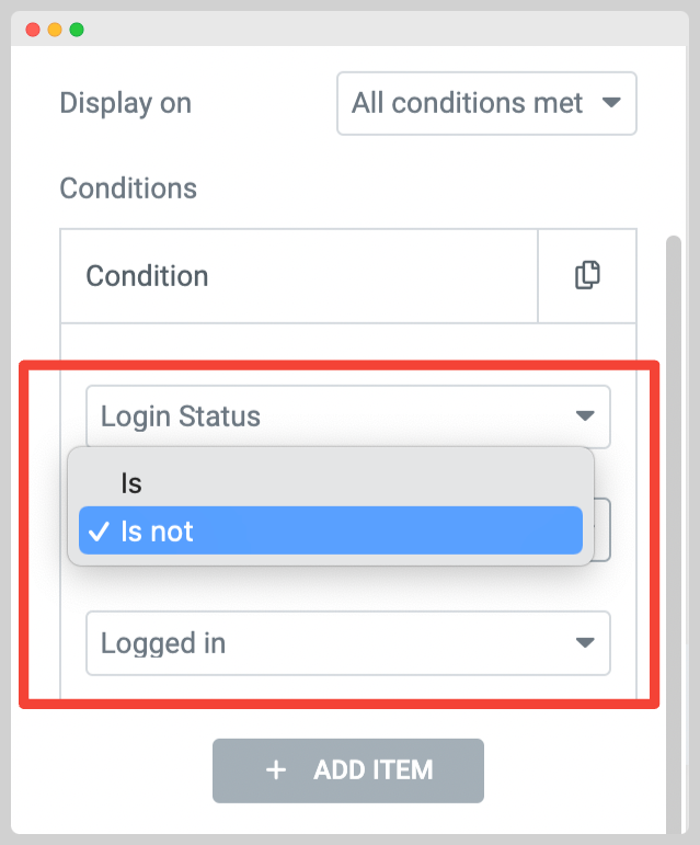 Display Elementor Content Based on Login Status of a User