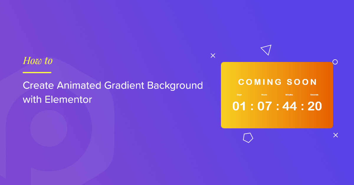 Create Animated Gradient Background with Elementor