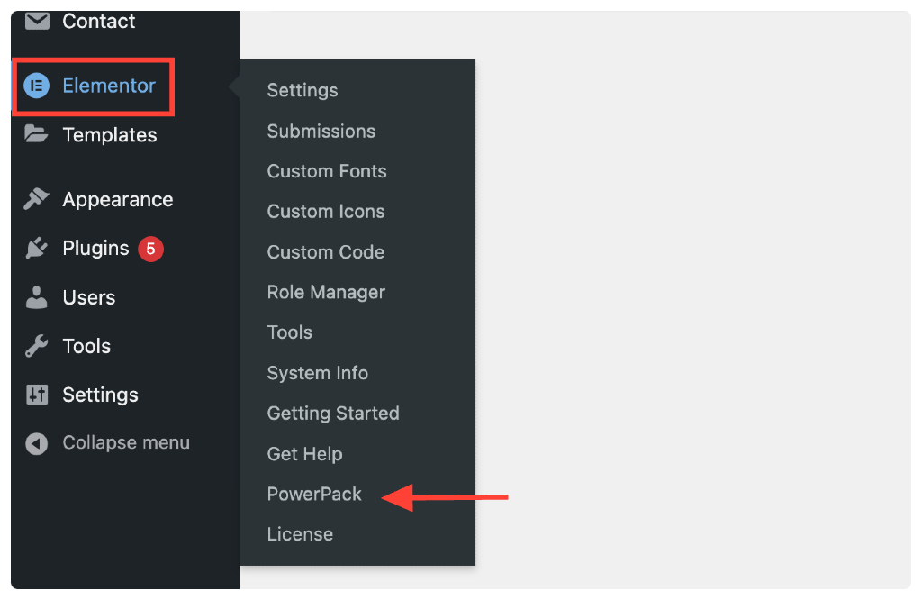 powerpack settings