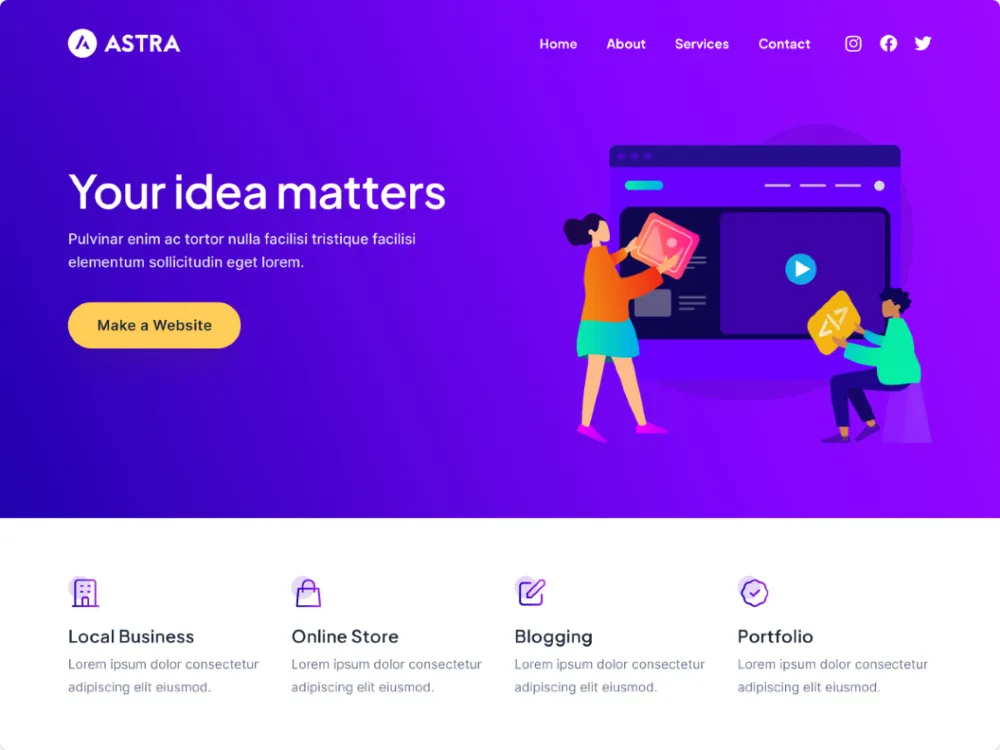 astra theme for woocommerce