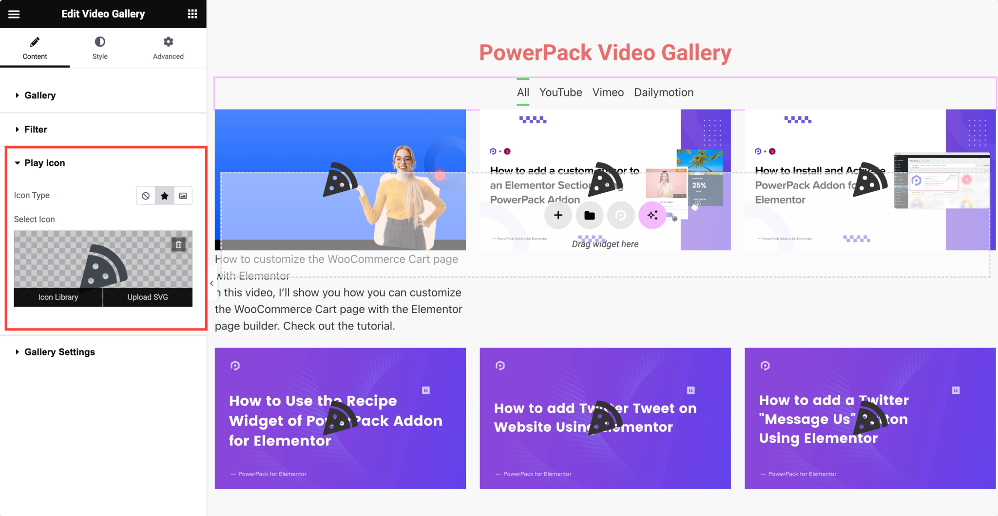 How To Create a YouTube Video Gallery in WordPress Using Elementor ...