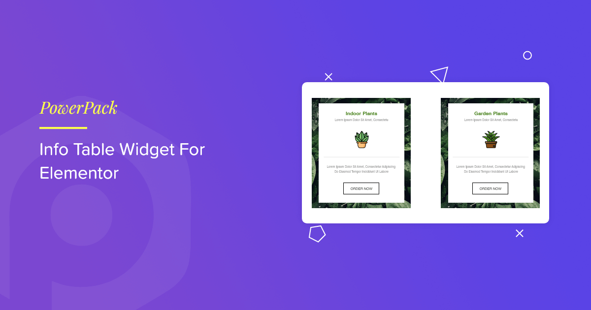 Elementor Info Table Widget - PowerPack Addons for Elementor