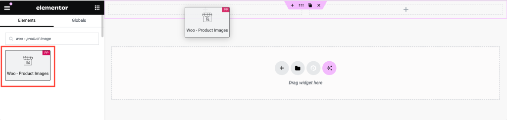 add woo product image widget