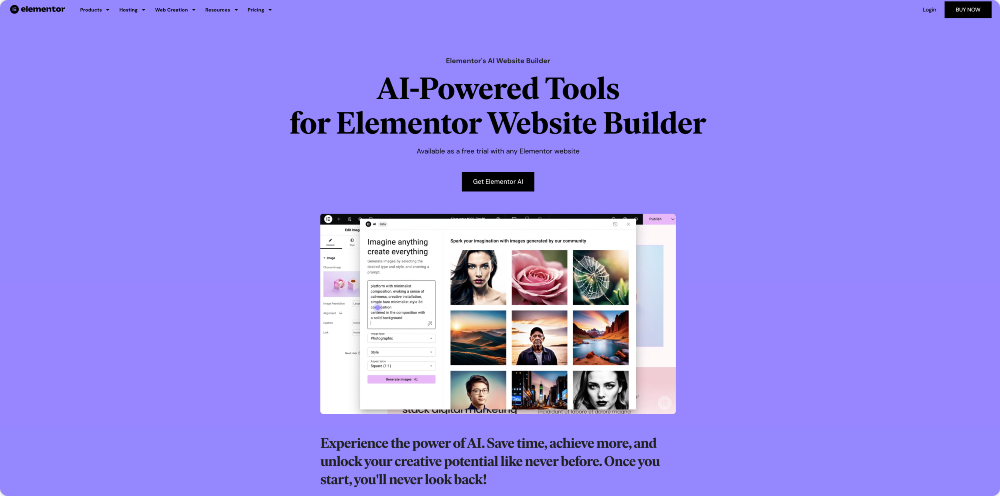 elementor ai website builder