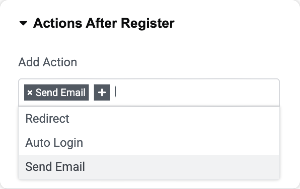 actions after register