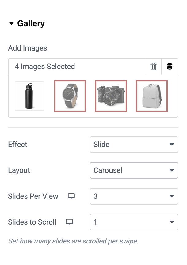carousel options