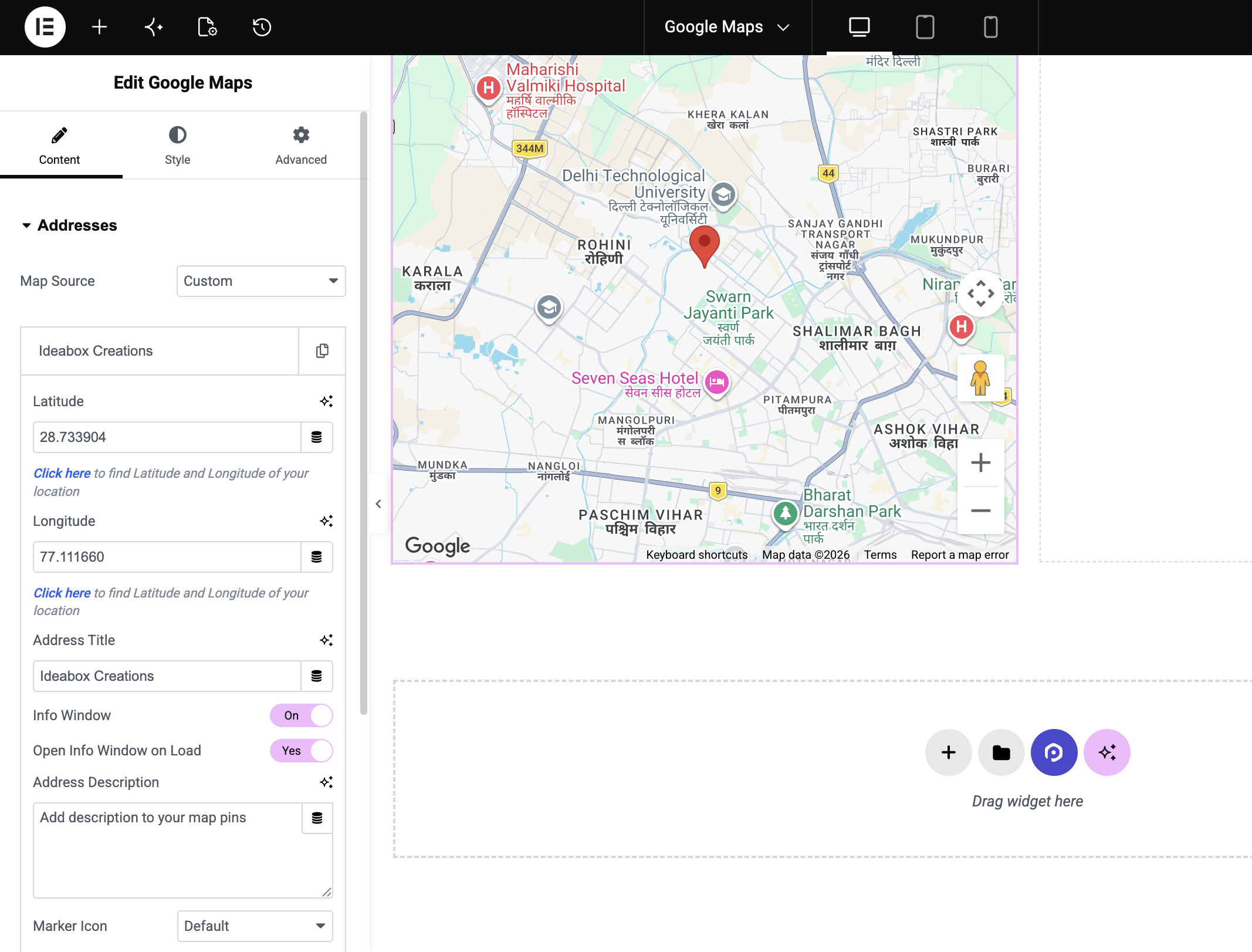 Google Maps Widget for Elementor: Overview - PowerPack Addons for Elementor