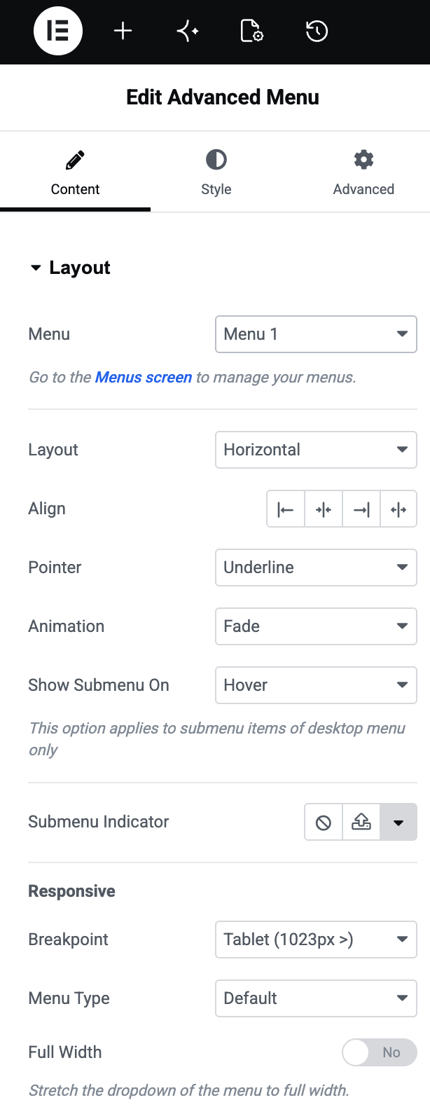 Advanced Menu Widget for Elementor: Overview - PowerPack Addons for ...