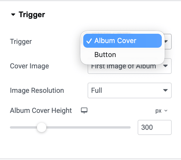 trigger options
